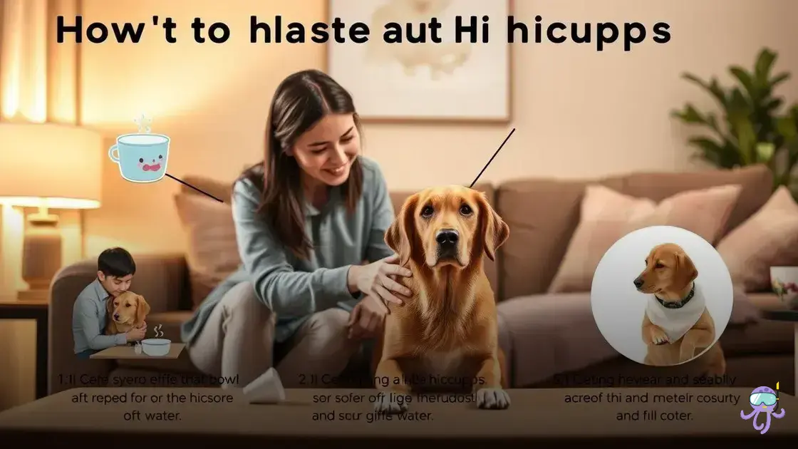 como parar o soluço do cachorro