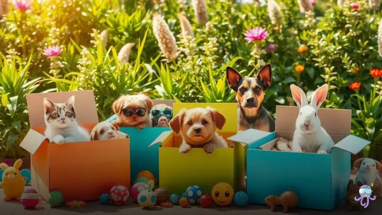 pets in boxes