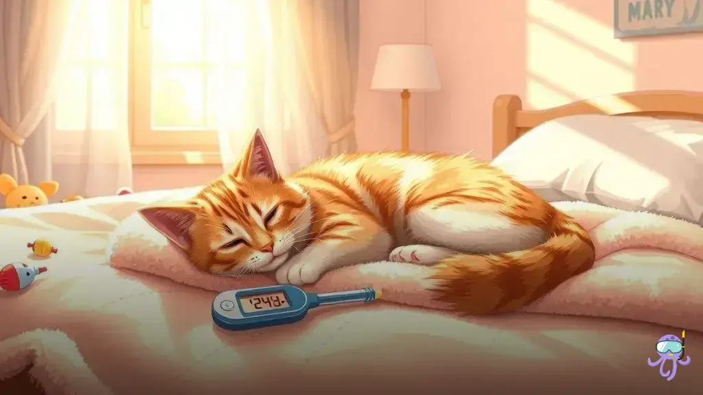 qual a temperatura de um gato com febre