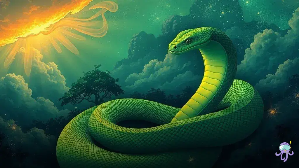 O que é sonhar com cobra verde? Descubra seu verdadeiro significado!