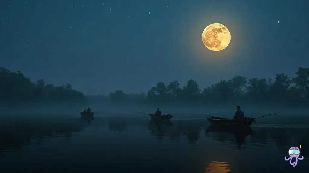 A lua está boa para pesca: descubra os melhores horários!